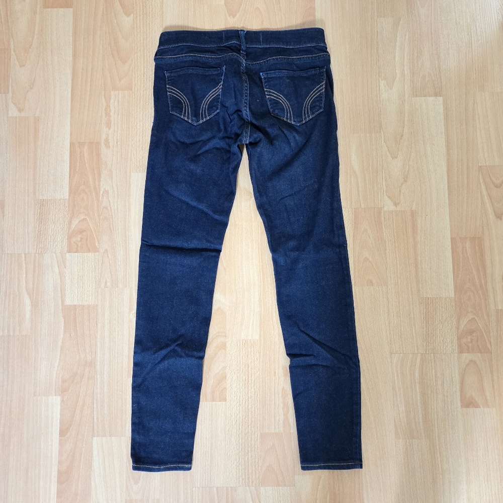 Hollister dark blue low rise skinny jeans size 5S